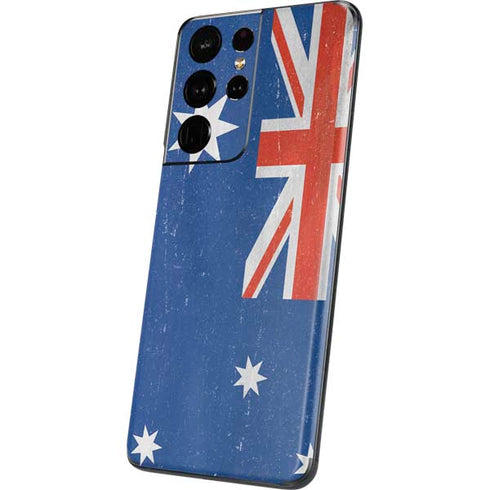 Australia Flag Distressed Galaxy S21 Ultra 5G Skin